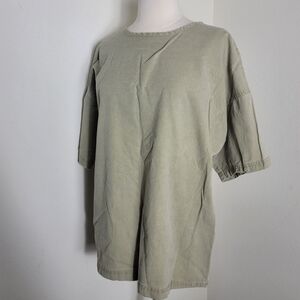 Vintage Y2K SUNBELT Army Green Oversized Unisex 100% Cotton T-Shirt M | Size M
